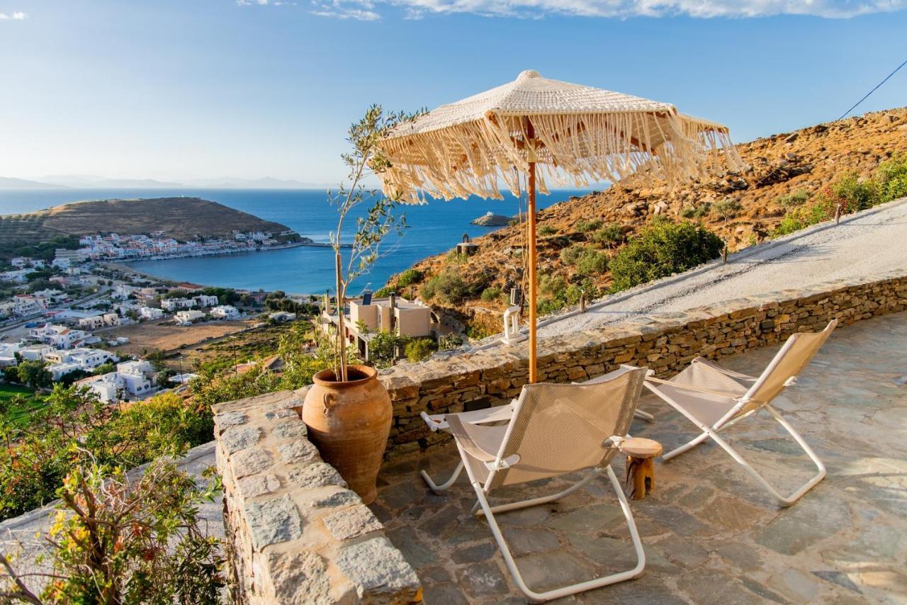 Luxurious Villa Lune With A Swimming Pool And A Fantastic Sea And Sunset View Ioulis Екстериор снимка